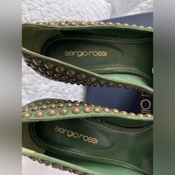 Sergio Rossi Suede Pump Size 38 - Picture 5 of 12